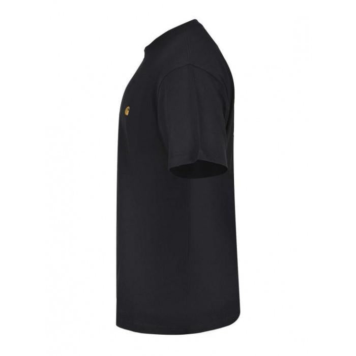 CARHARTT WIP Chase Short Sleeve T-Shirt Black Cotton