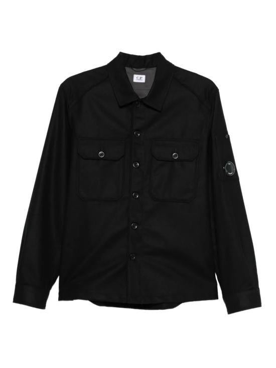 CP Company Flet Lens Overshirt Long Sleeve Shirt 19CMOS271A 110498A 999