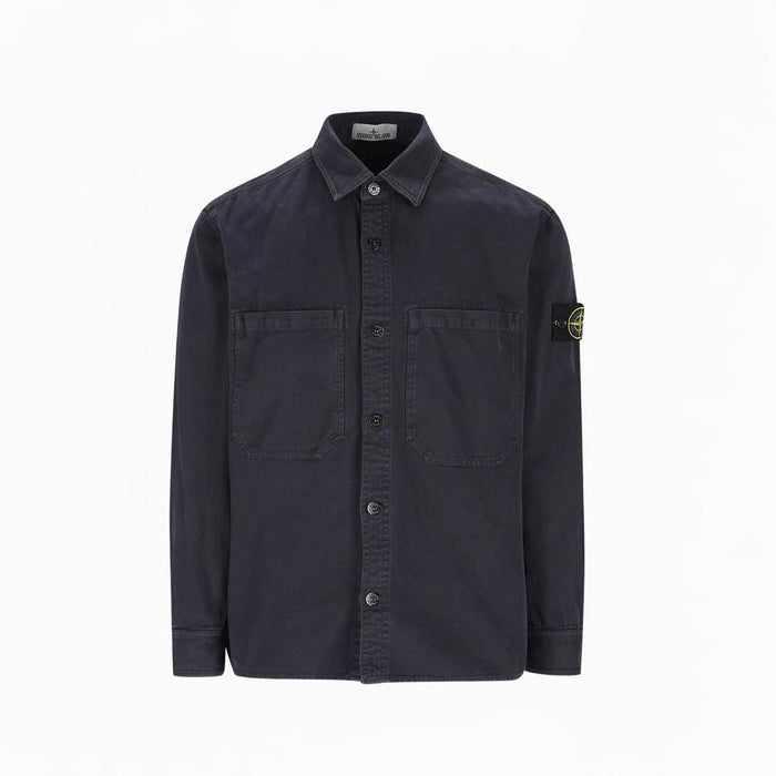STONE ISLAND Long Sleeve Overshirt Green Men’s Shirt