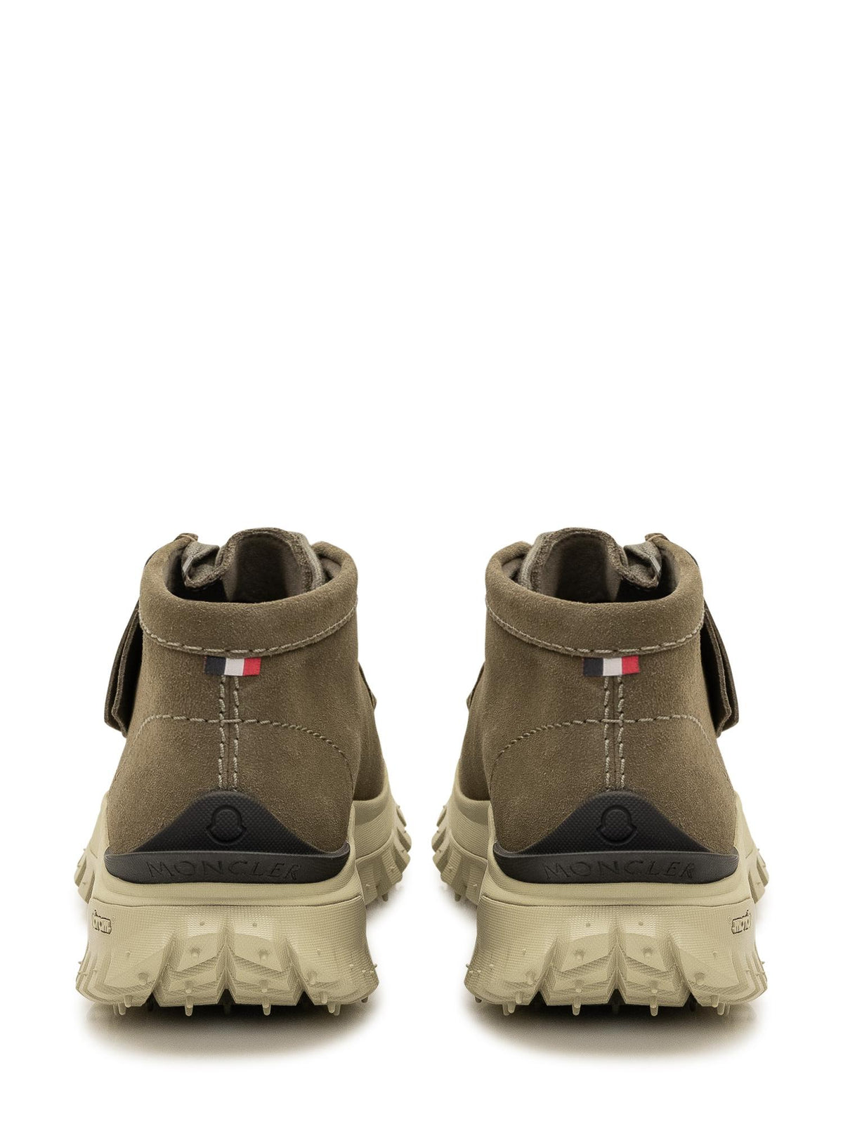 Moncler Leather Lace-Up Work Boots for Men