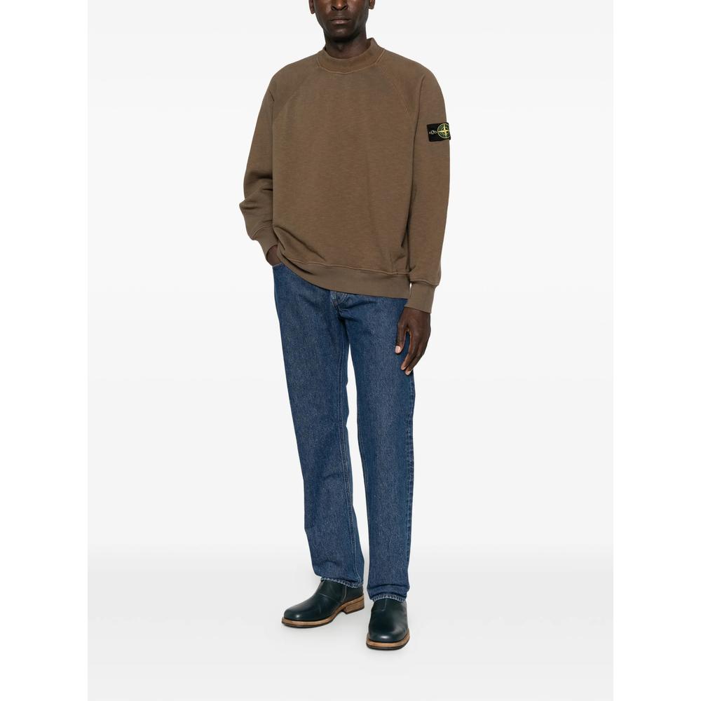 STONE ISLAND Cotton Crewneck Sweatshirt V007C Navy Men