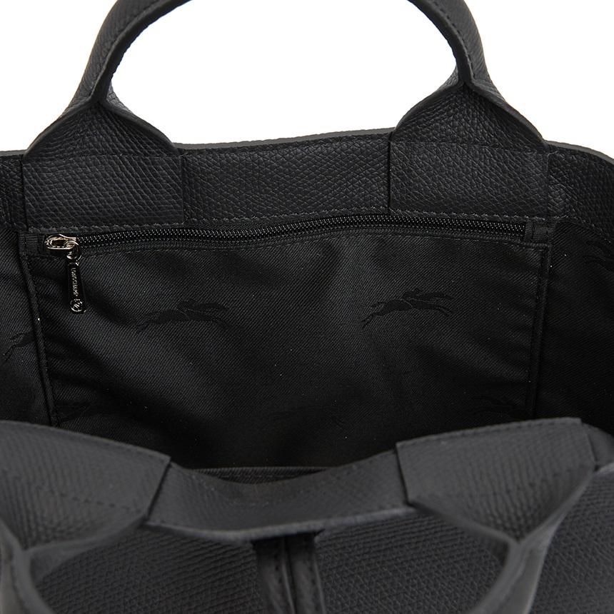 Longchamp Le Roseau S Women’s Leather Tote Bag Black