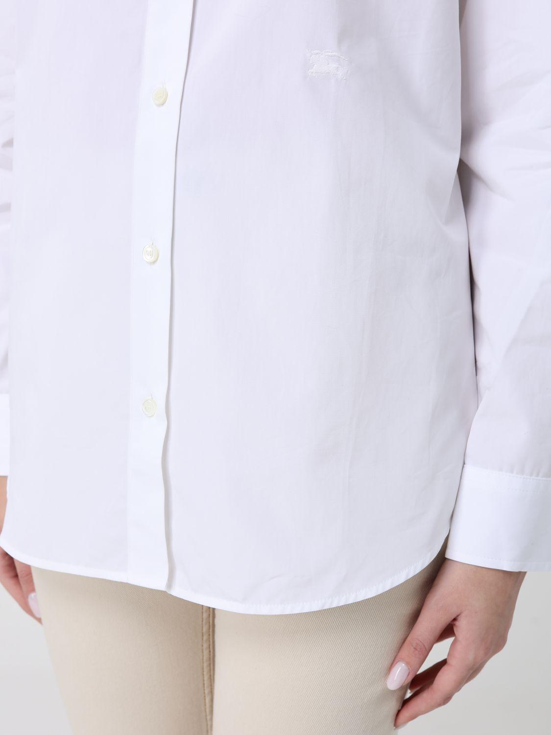 BURBERRY Long Sleeve Cotton Shirt for Women