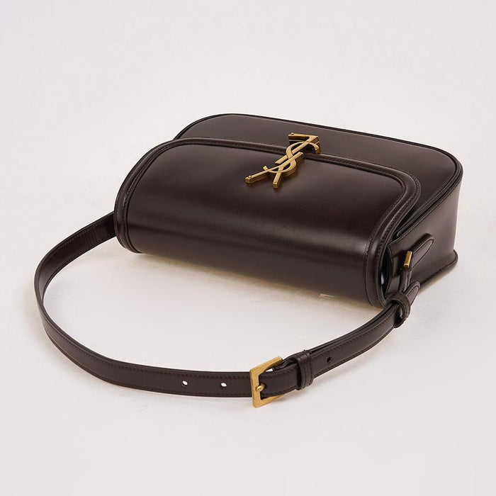 Saint Laurent Solferino Medium Shoulder Bag Green Leather Women