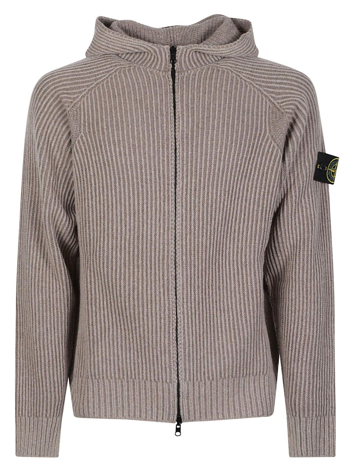 STONE ISLAND Navy Zip Hoodie Jacket Cotton Knit Cardigan