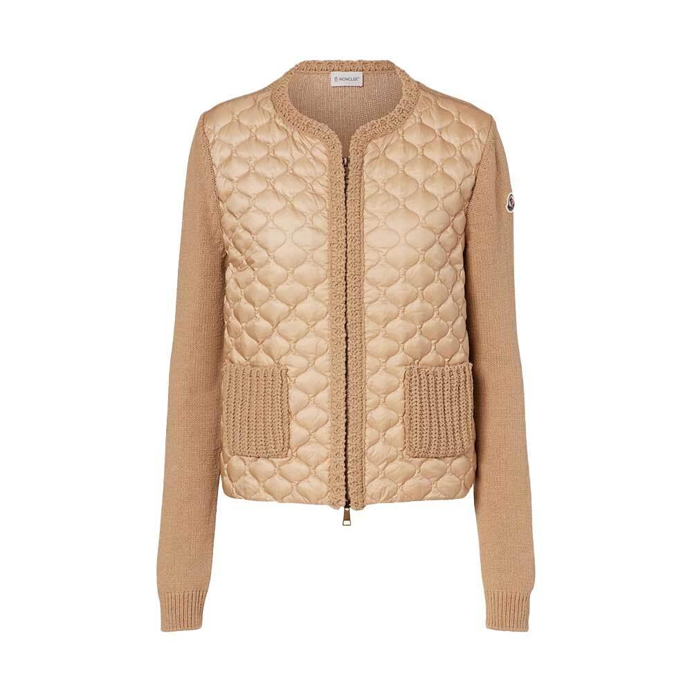 Moncler Geometric Quilted Padded Zip-Up Cardigan Women’s Jacke 9B00036 M5670 22B