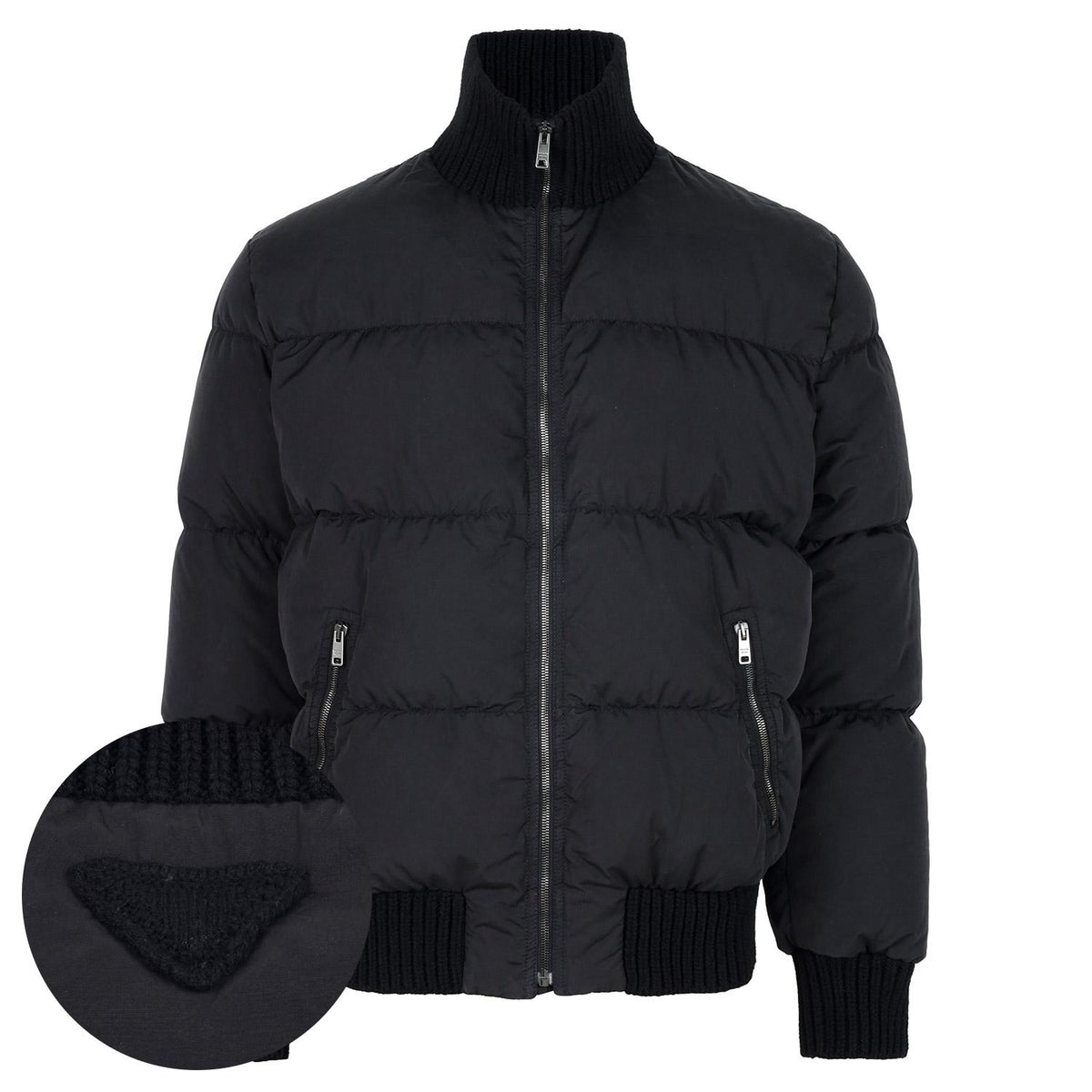 PRADA Black Medium-Weight Goose Down Jacket
