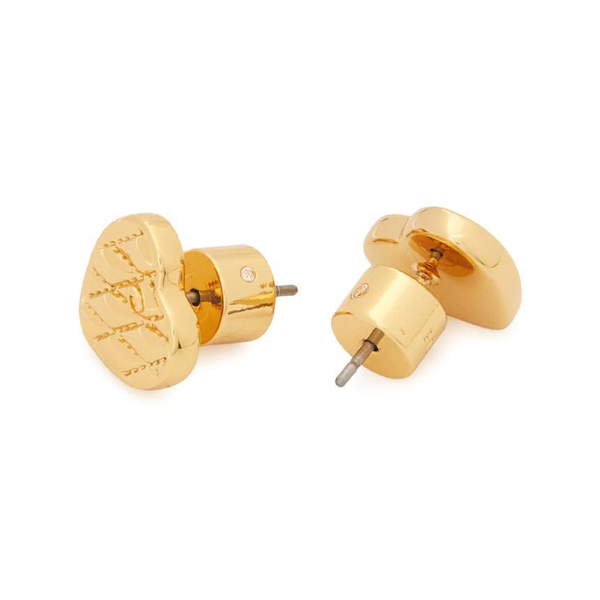 Coach Quilted Heart Earrings for Women 527586 GLD 710