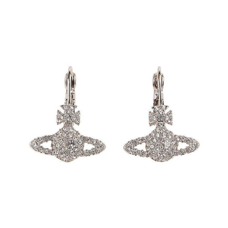 Vivienne Westwood Grace Bas Relief Earrings Silver-Tone