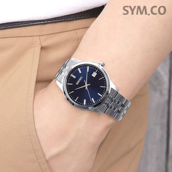 Seiko Modern Classic Analog Water-Resistant Dress Men’s Metal Watch SUR399 P1