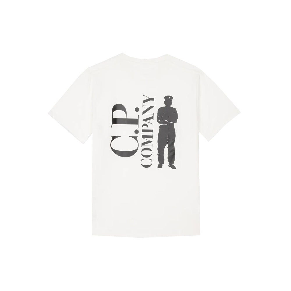 CP Company Back Logo Print T-Shirt White Men's