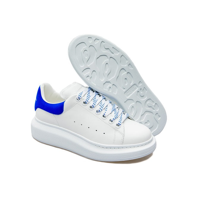 Alexander Mcqueen Oversized Blue Suede Women's Low Top Sneaker 719412 WHGP7 8981
