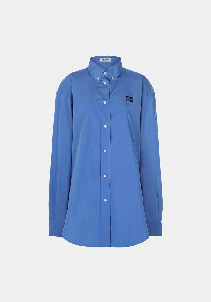 Miu Miu Periwinkle Blue Poplin Shirt Women’s