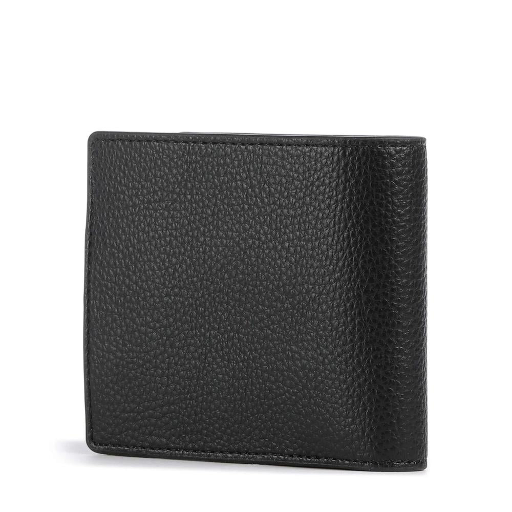 Vivienne Westwood Black Leather Coin Pocket Bifold Wallet
