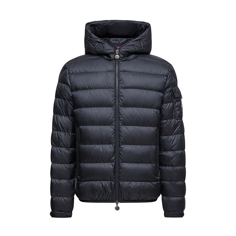 Moncler Navy Hooded Down Jacket for Men