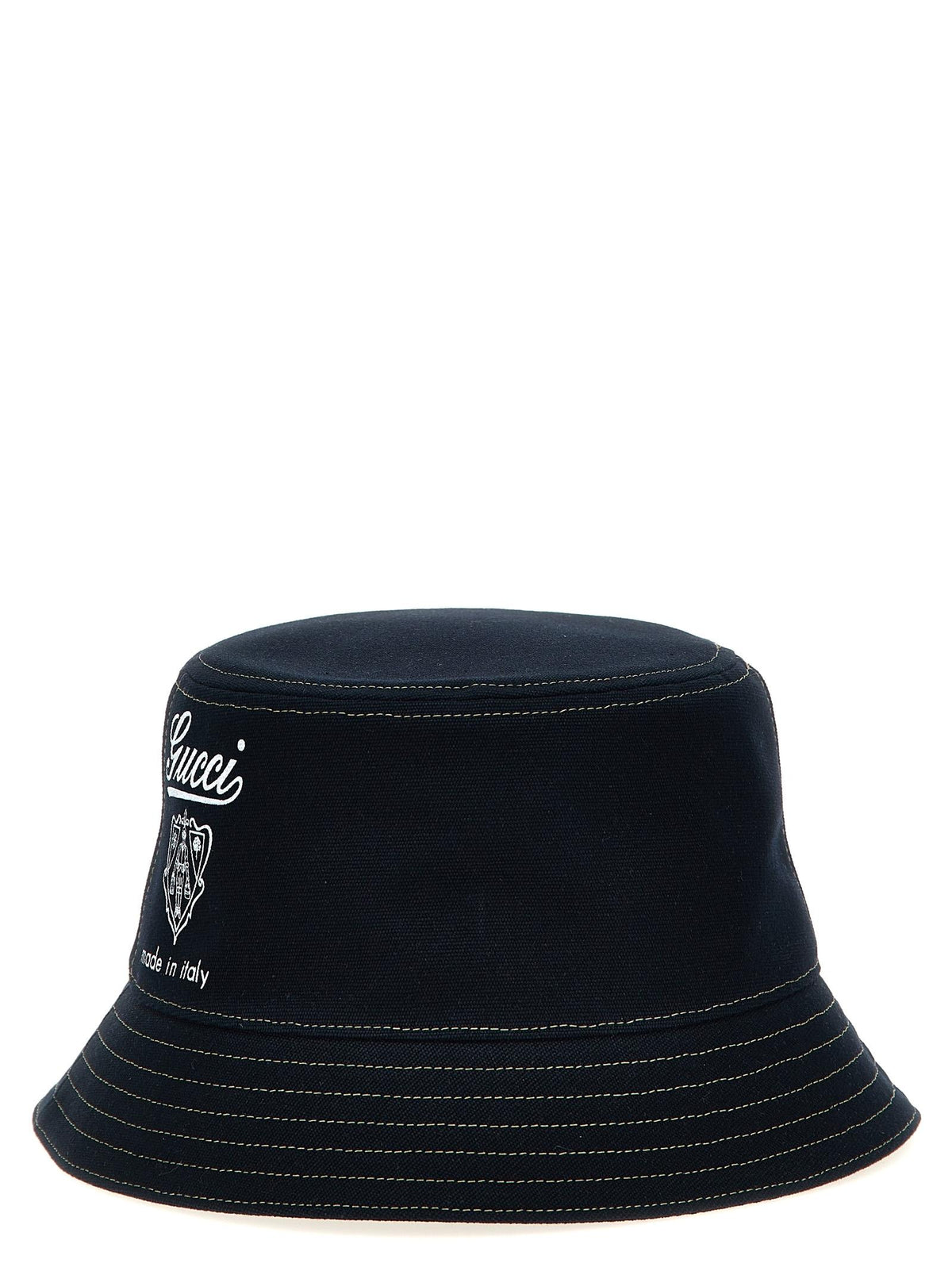 GUCCI Beige Canvas Bucket Hat for Men
