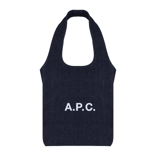 A.P.C. Indigo Cotton Unisex Tote Bag
