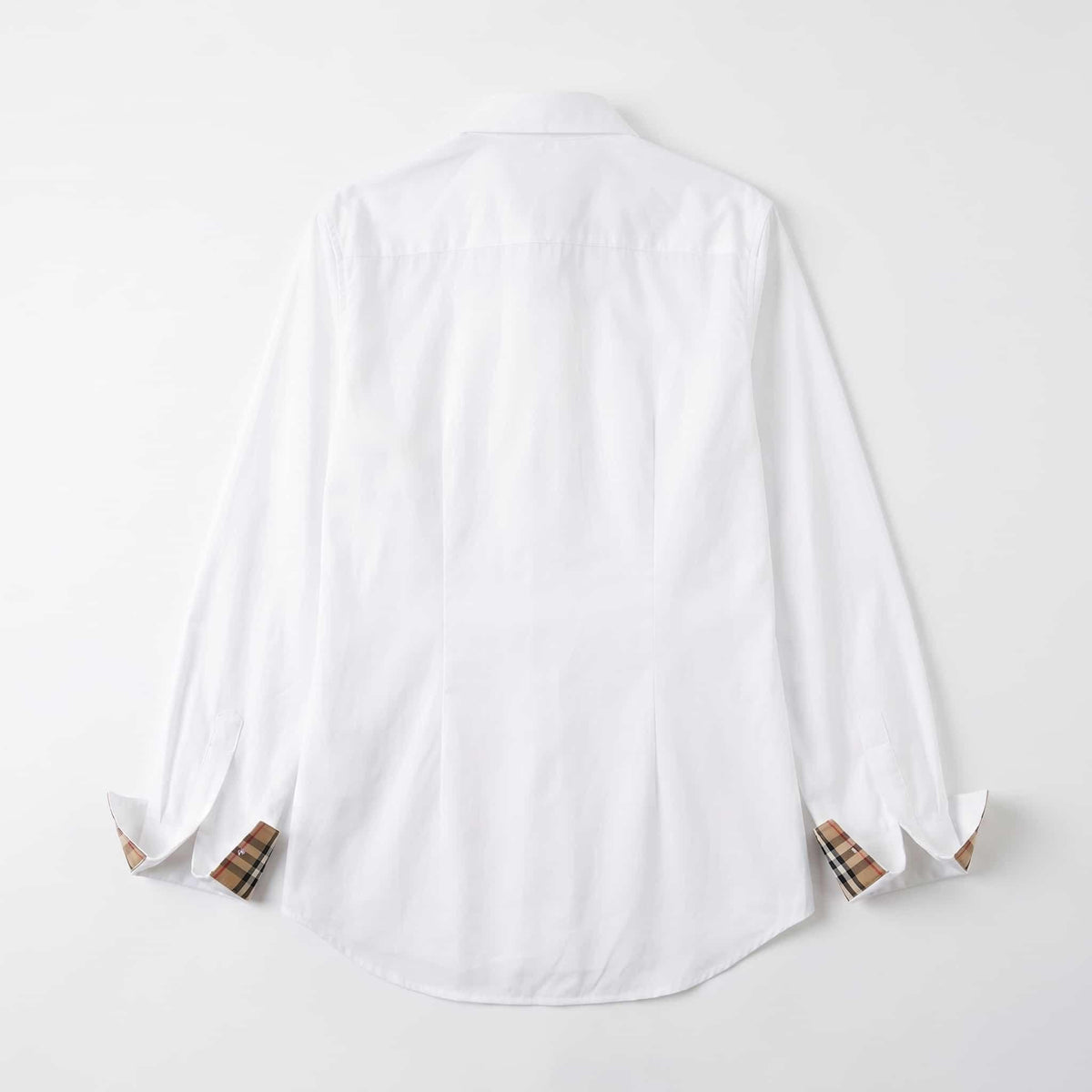 BURBERRY Lapwing Check Point Cotton Shirt White Women’s 80678131
