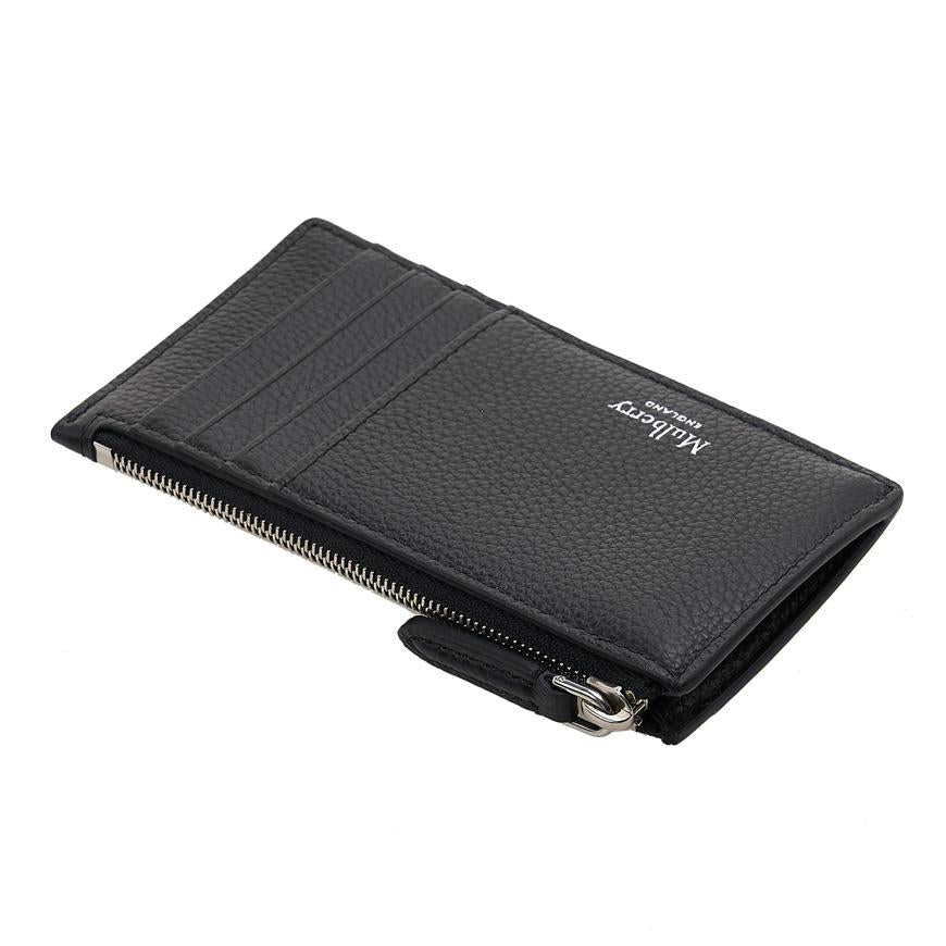 Mulberry Women’s Continental Zip Card Holder Black Leather Wallet