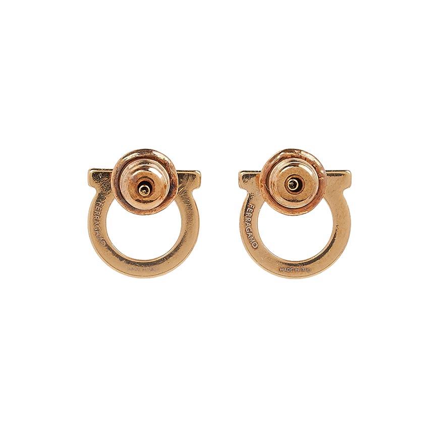 Ferragamo Women’s Gancini Earrings 0120 OROLUC 0696432