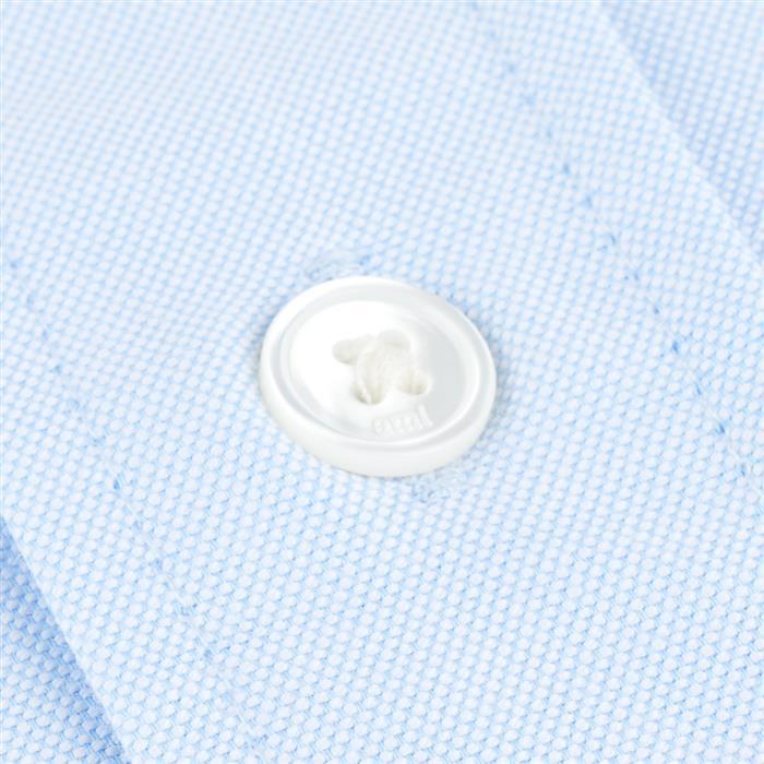 AMI Cotton Oxford Embossed Cropped Oversized Shirt