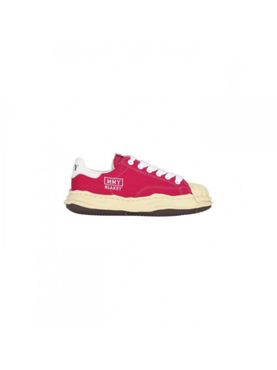 Maison Mihara Yasuhiro Blakey OG Sole Canvas Low-Top Sneakers Red A09 FW732