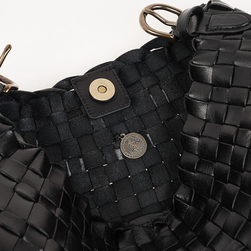 Dragon Diffusion Women's Hobo Shoulder Bag 8170 BLACK