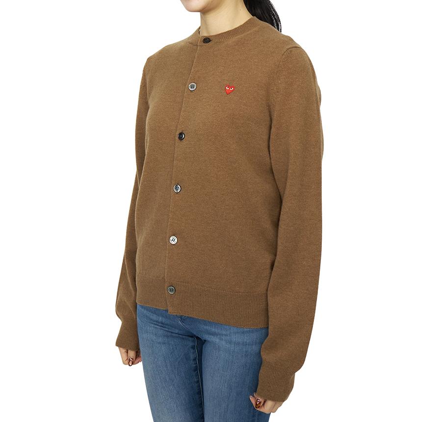 Comme des Garcons Mini Red Heart Patch Loose Fit Unisex Cardigan AX N079 051 3