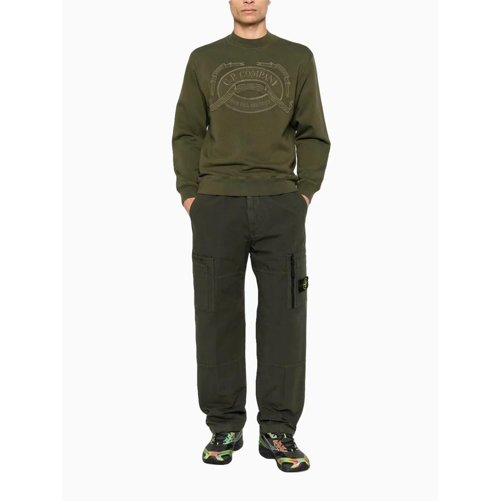 STONE ISLAND Organic Cotton Ripstop Cargo Pants Men Navy