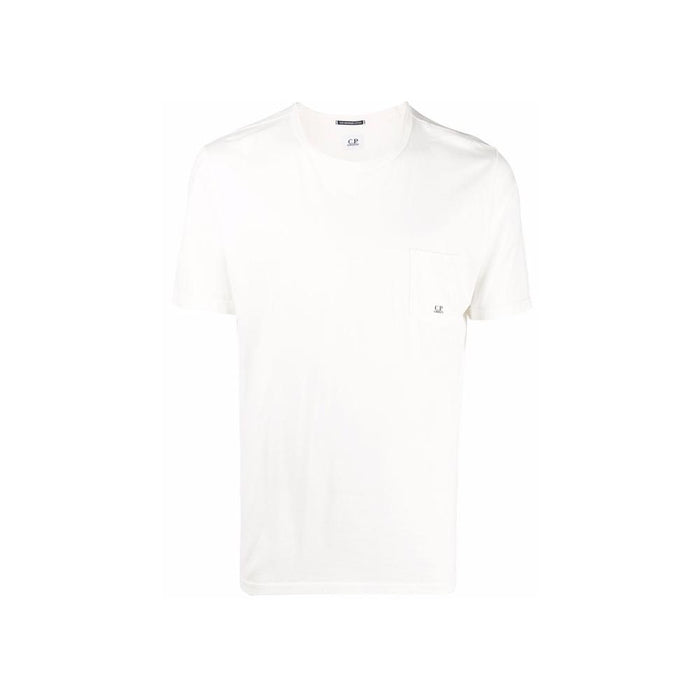 CP Company Mini Print Cotton T-Shirt for Men White
