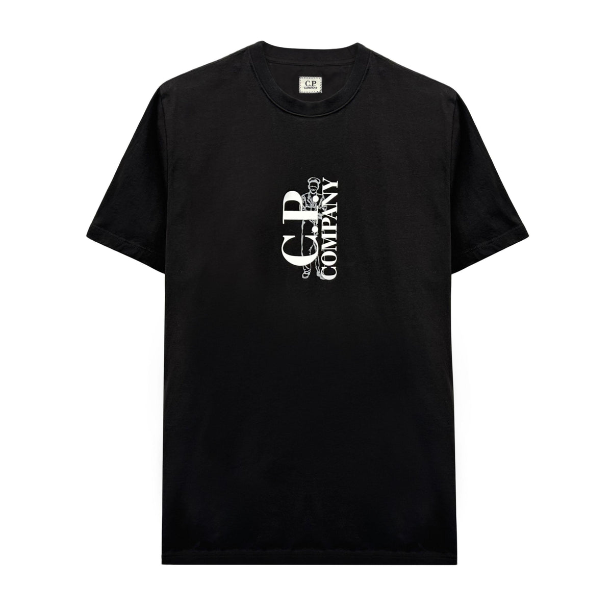 CP Company Jersey Logo Short Sleeve T-Shirt Black Men
