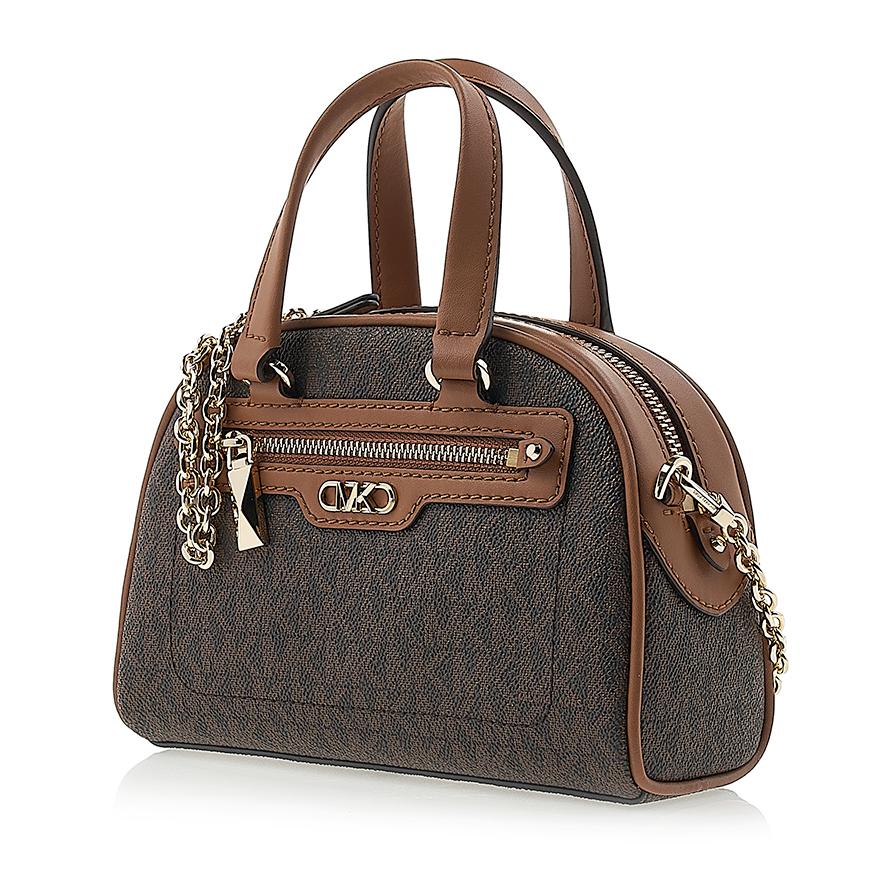 Michael Kors Women’s Logo Print Top Handle Tote Bag Brown