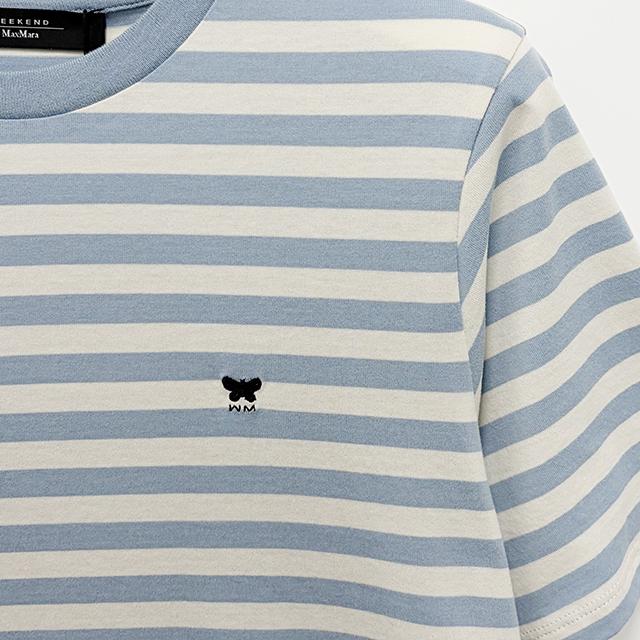 Max Mara Weekend VENACO Butterfly Logo Striped Short Sleeve T-Shirt