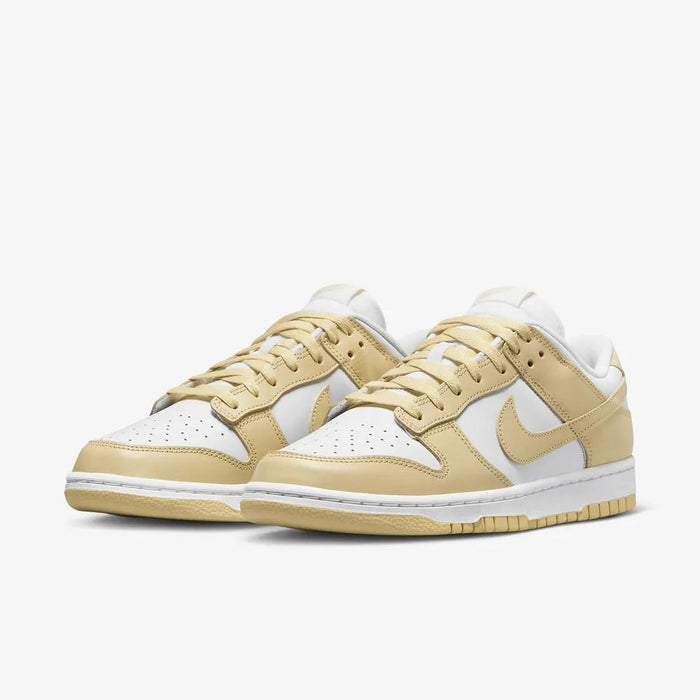 Nike Dunk Low Team Gold and White Low-Top Sneakers