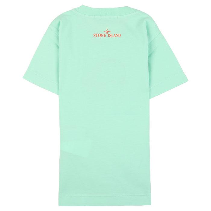 STONE ISLAND Junior Basketball Mint T-Shirt 781621070 V0044