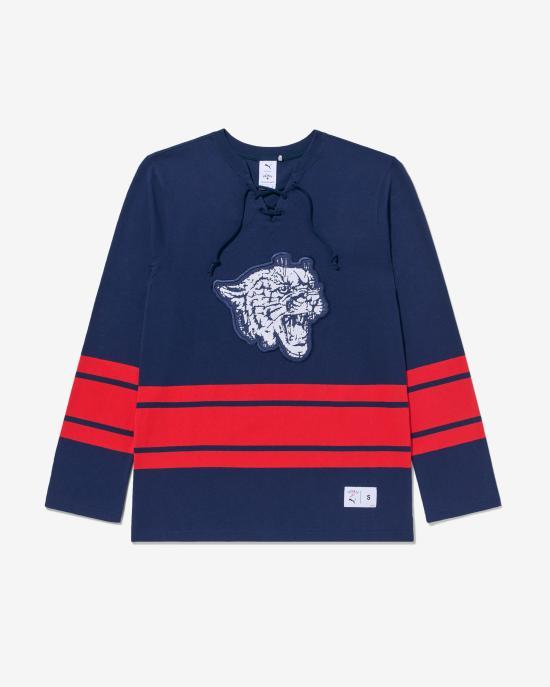 Noah Navy Red Long Sleeve Sweatshirt PUMU242 CRSW 025
