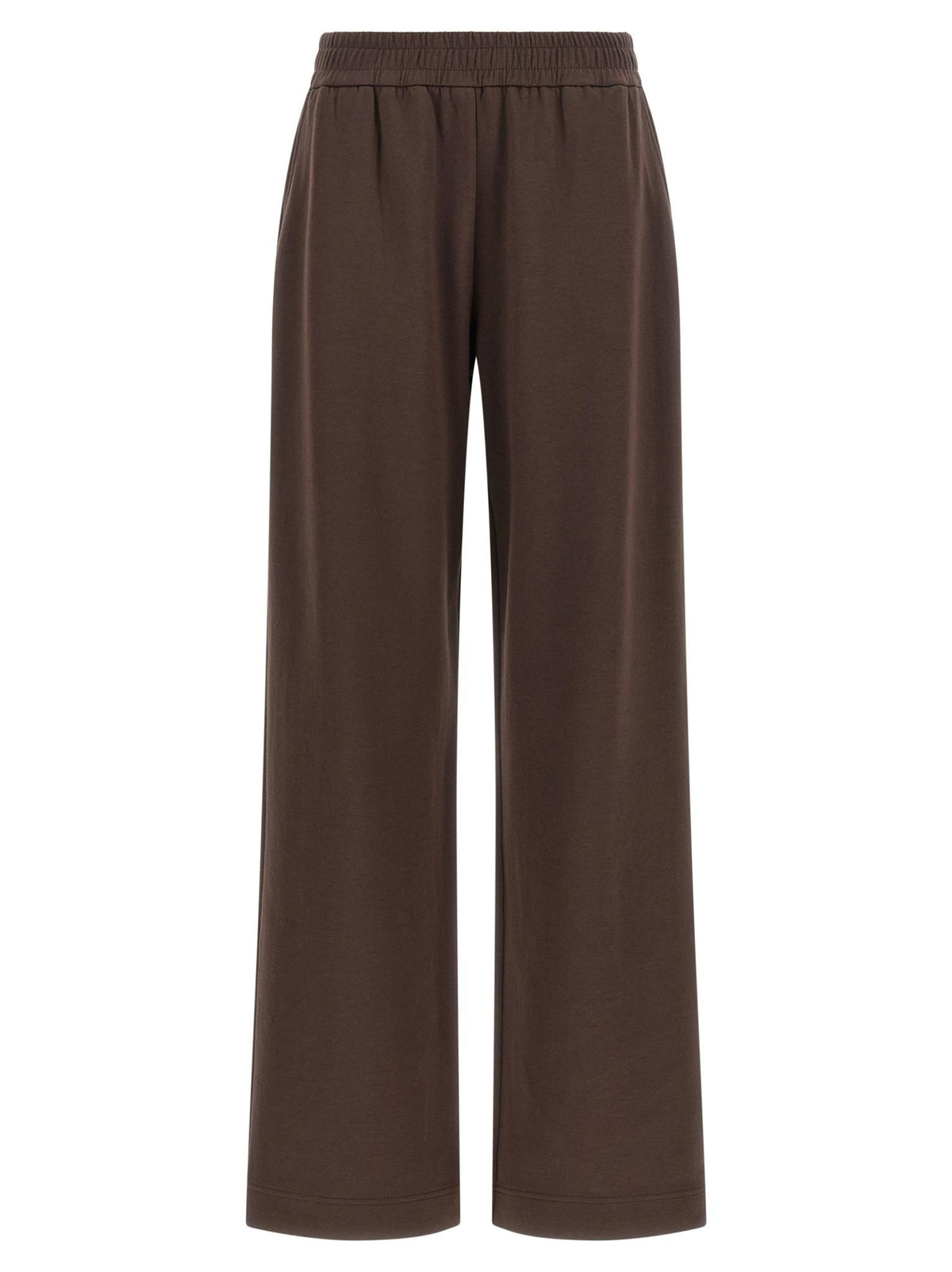 Moncler Navy Wool Blend Classic Trousers for Women