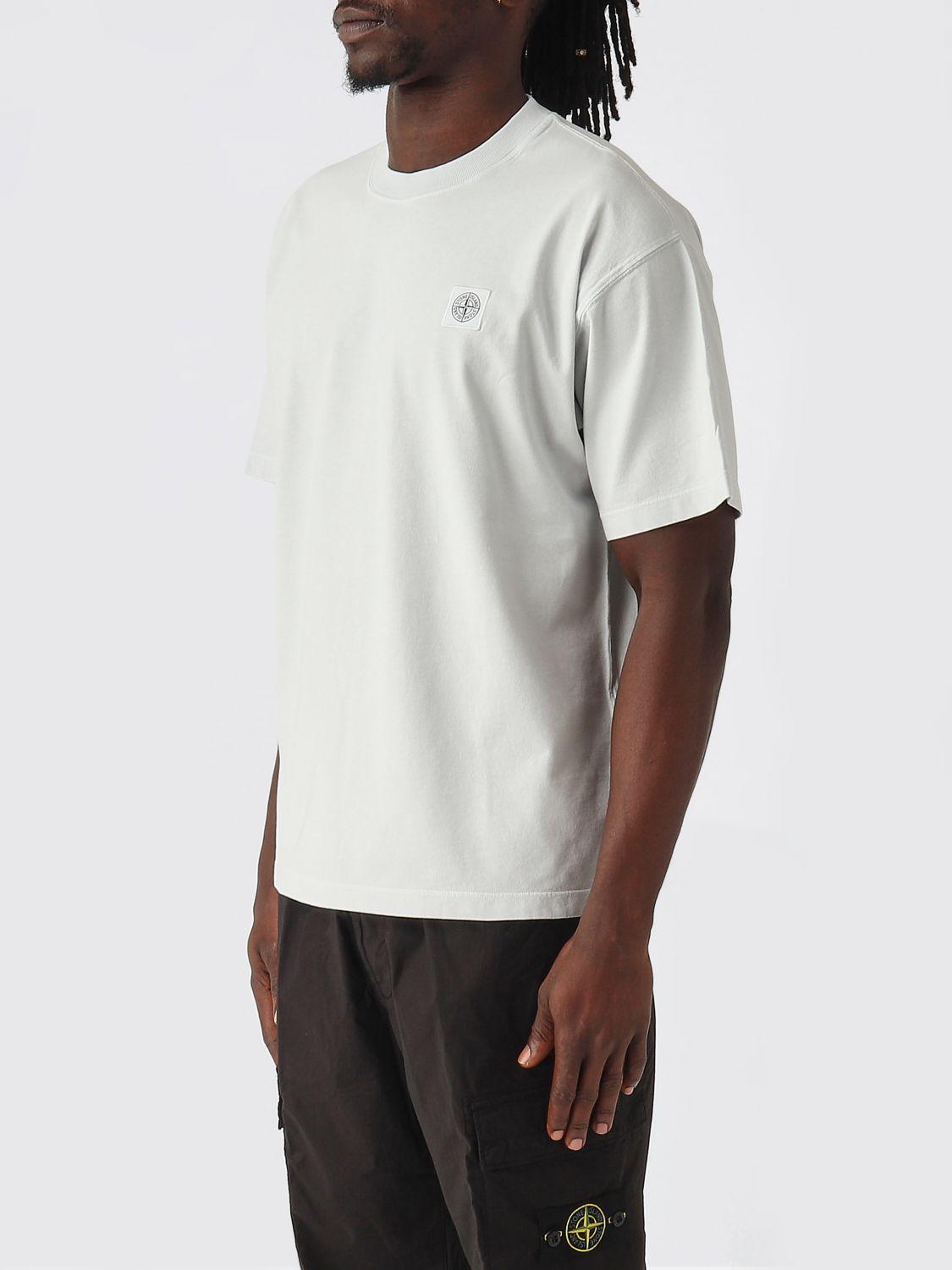 STONE ISLAND Short Sleeve Cotton T-Shirt Navy Men