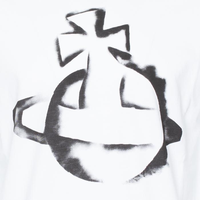 Vivienne Westwood Stencil ORB Classic T-Shirt White Men’s Cotton