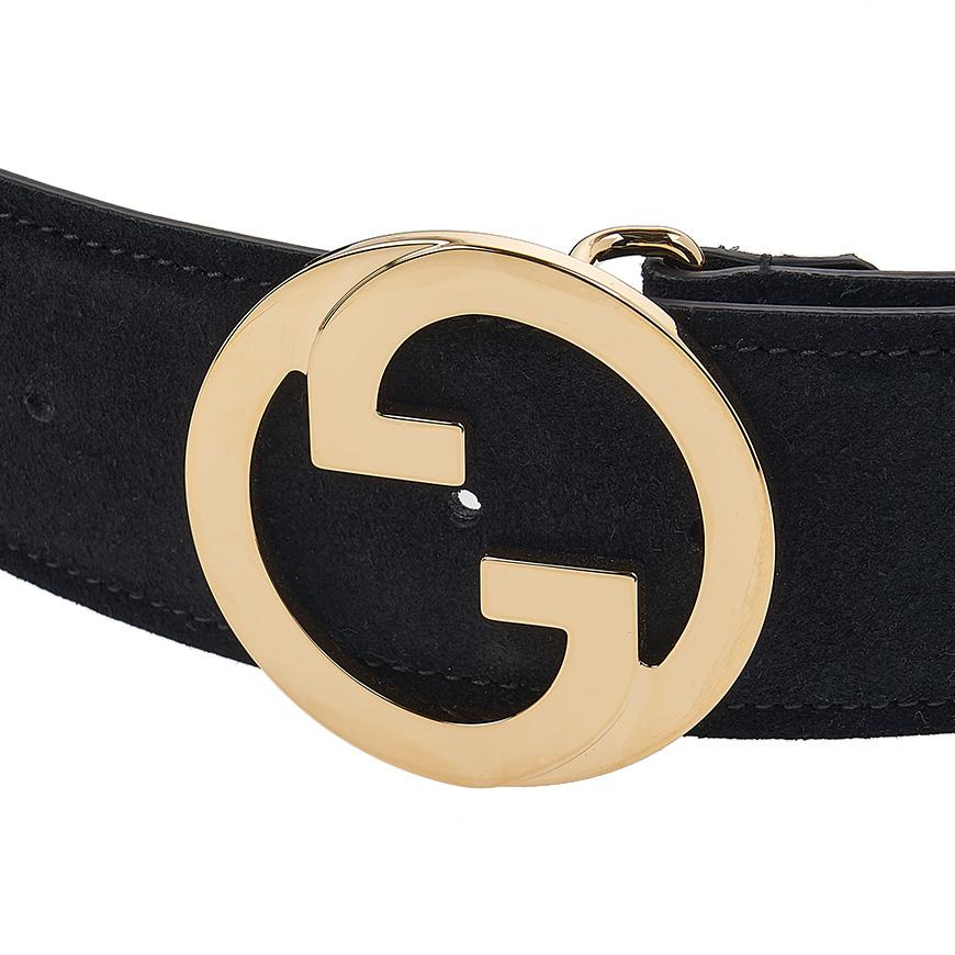 GUCCI Metal Logo Buckle Women's Belt 698598 CA00G 1000 2