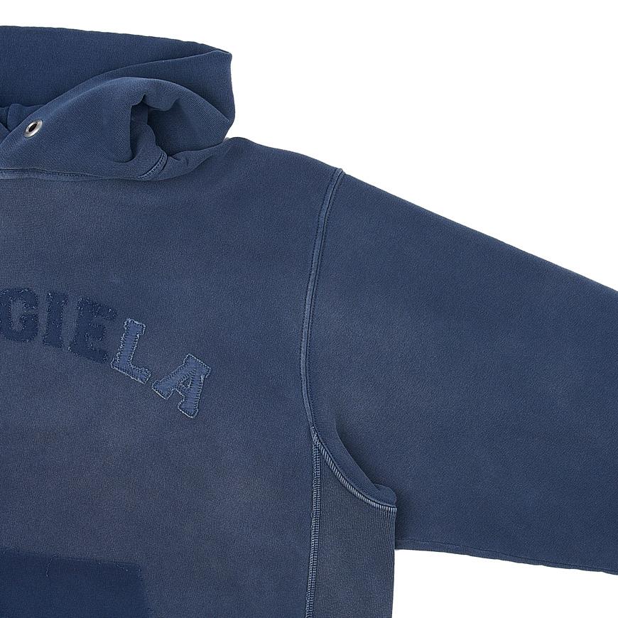Maison Margiela Logo Vintage Cotton Cropped Hoodie for Women