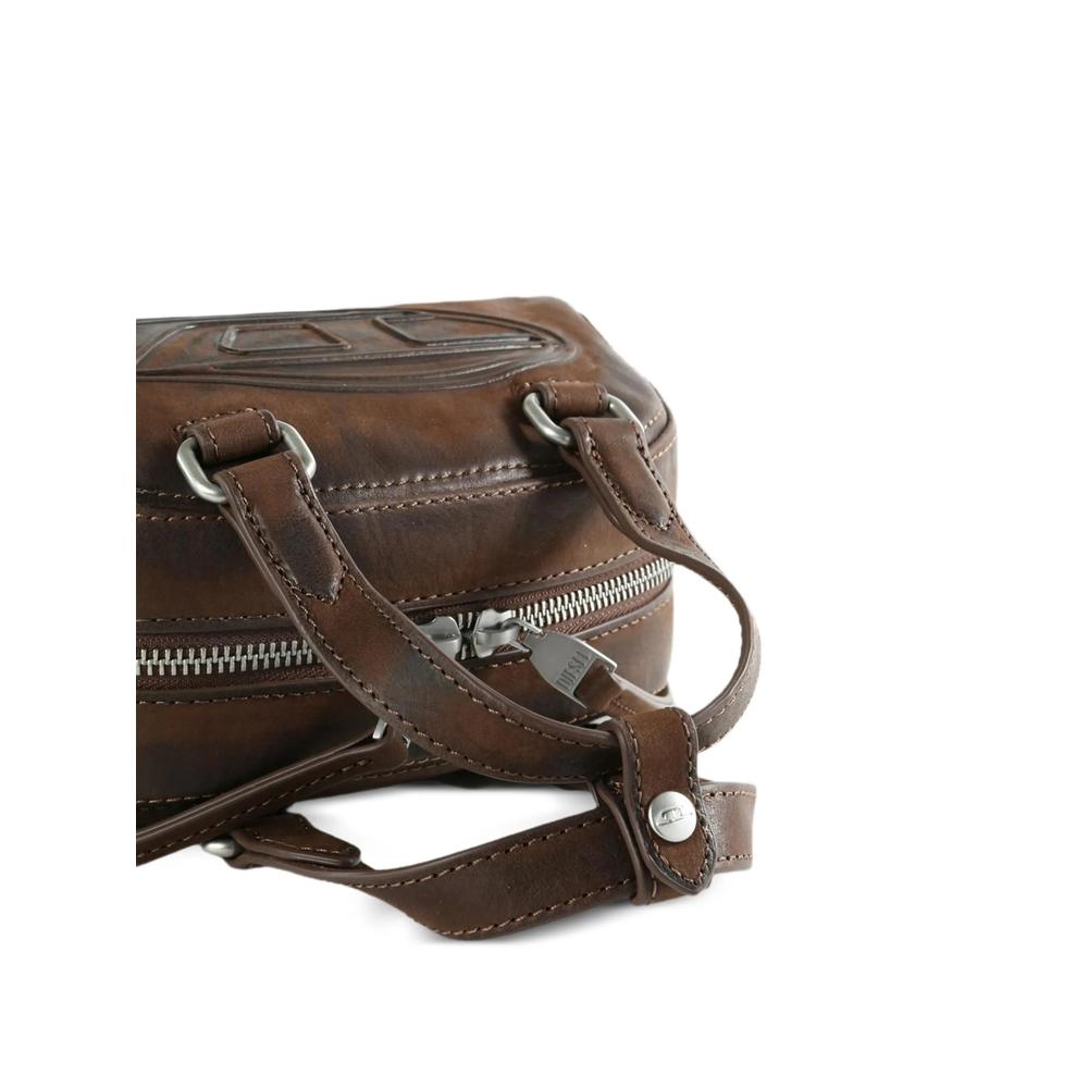 DIESEL Black Leather Shoulder Bag