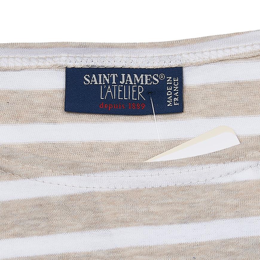 Saint James Unisex Levant Short Sleeve T-Shirt 9863 5I NATUREL NEIGE