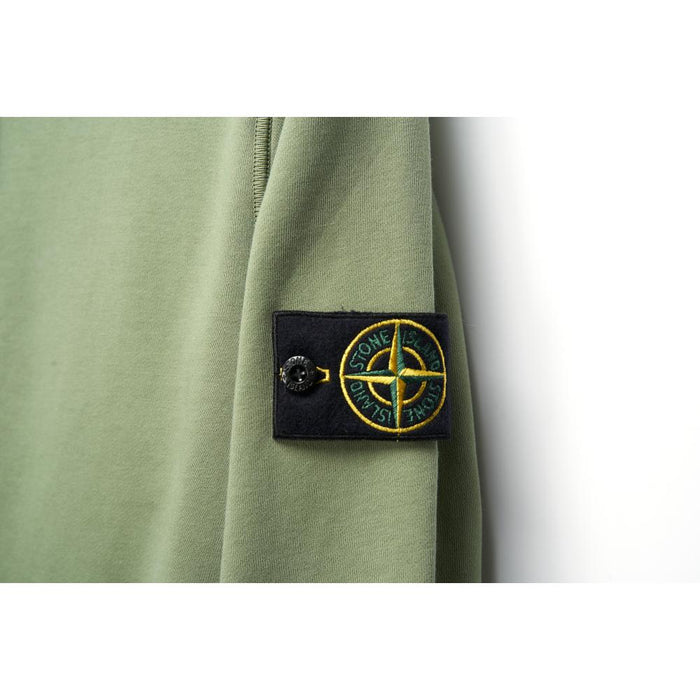 STONE ISLAND Woven Hooded Zip Jacket Black Khaki Men