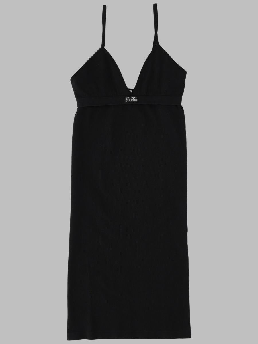 Maison Margiela Black Brassiere Detail Short Dress