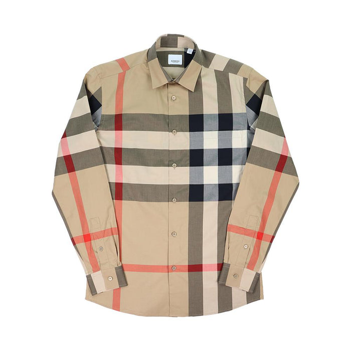 BURBERRY Classic Check Cotton Long-Sleeve Shirt