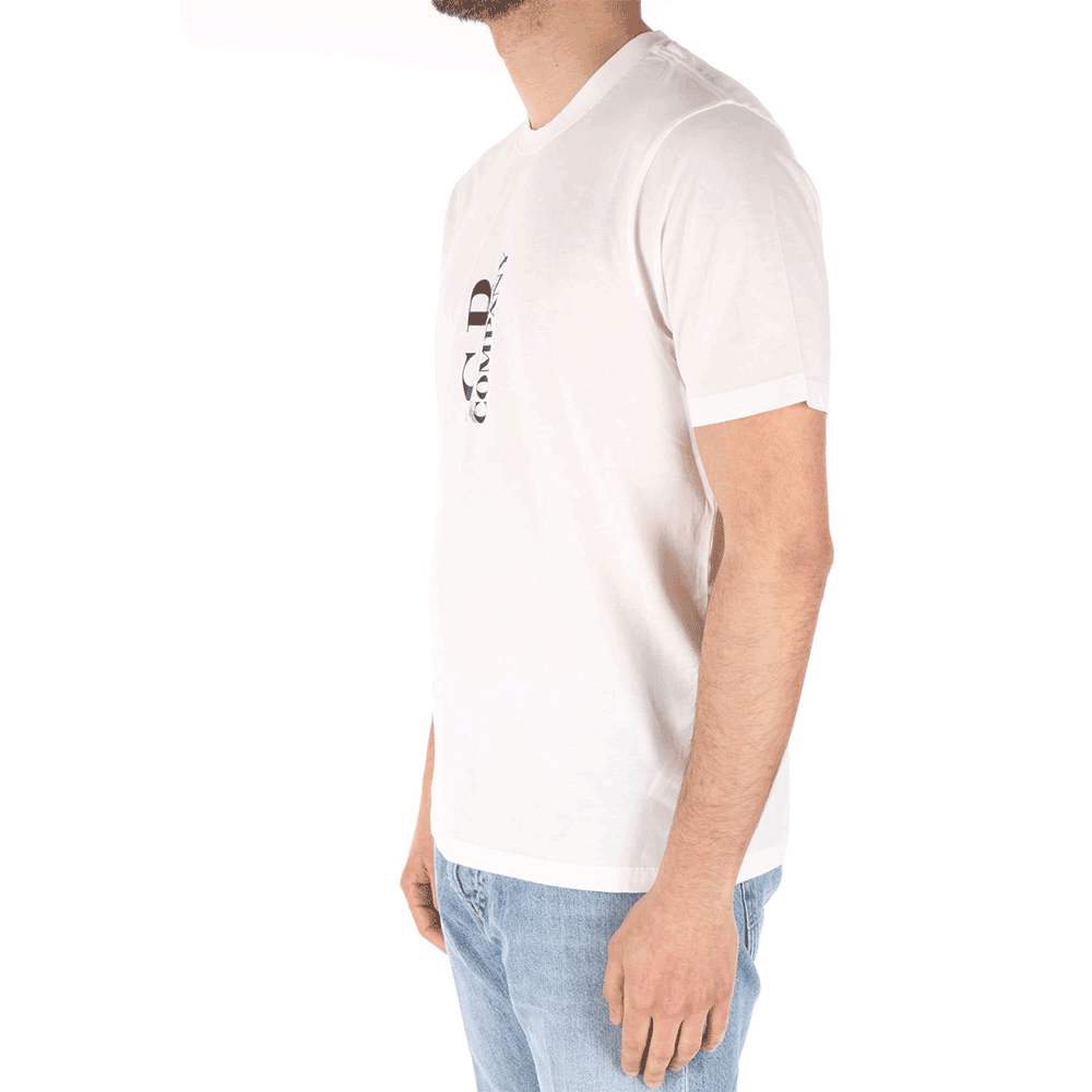 CP Company Logo Short Sleeve T-Shirt White 18CMTS138A