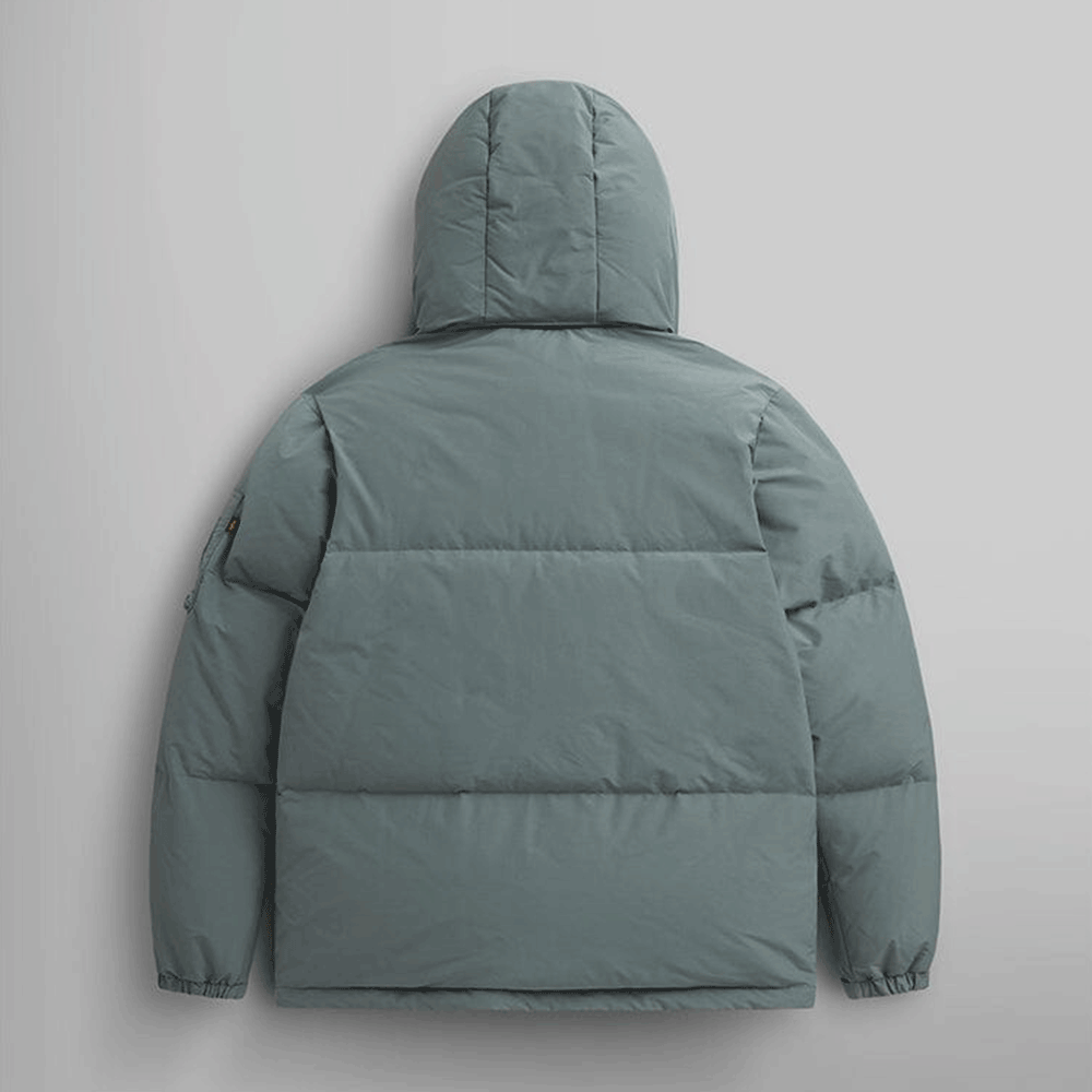ALPHA INDUSTRIES Men’s Puffer Parka Down Jacket MJH53500C1 FIELD GRAY