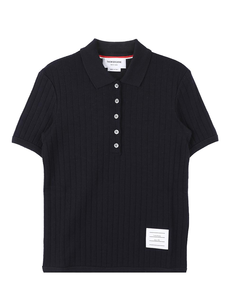 THOM BROWNE Polo Collar Short Sleeve T-Shirt FJP117A J0112 415