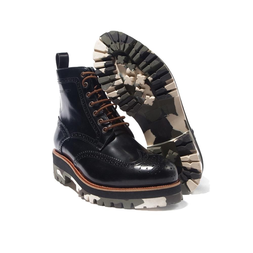 Dsquared2 Camo Outsole Leather Chelsea Ankle Boots S14 AB102 V249 2124